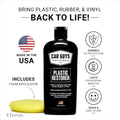 CAR GUYS Plastic Restorer | Bring Plastic, Rubber, and Vinyl Back to Life! | User Friendly Trim Restorer | Safe Auto Detailing Supplies | 8 Oz Kit