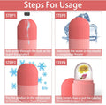 XHJRI Ice Cube Roller Massager for Face, Eyes and Neck Naturally Conditioning and Skin Care,De-Puff Eye Bags,Reduce Migraine Pain,Reusable Massage