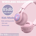Kids Bluetooth Headphones,85db Volume Limit,Hearing Protection,Wireless Headphones with Mic,Music,Chat,Kids Mode,Normal Mode,Wireless and