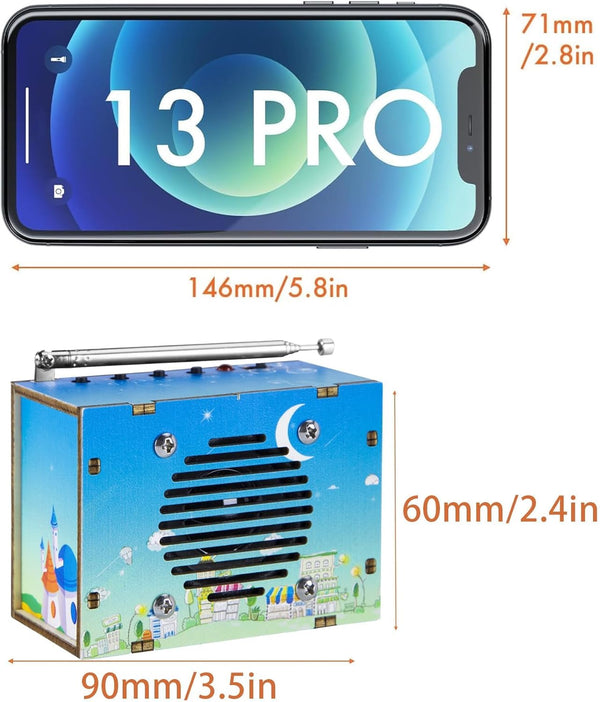 Science Kits for Kids Age 8-12 12-14, STEM Kits for Kids Age 8-10, STEM Toys Build Your Own FM Radio Kit, DIY Electronic Craft Projects Gifts for