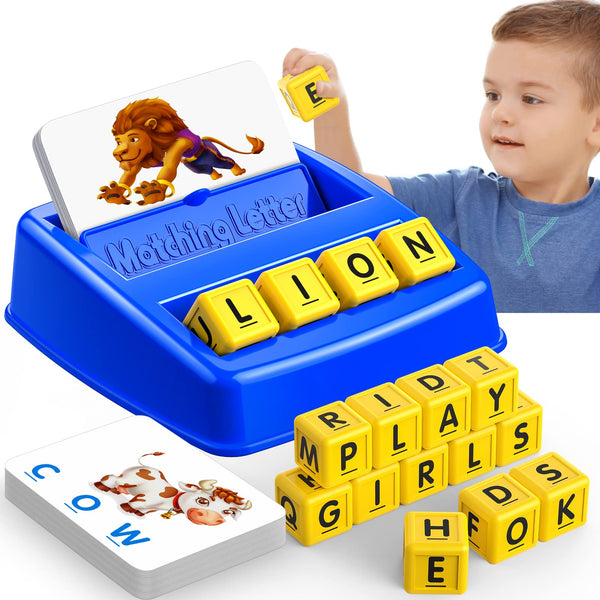 Learning Games for Kids Ages 3-8, Matching Letter Game for Kids Toys Ages 3-8 Educational Toys for 3-8 Year Olds Boys Girls Birthday Party Easter
