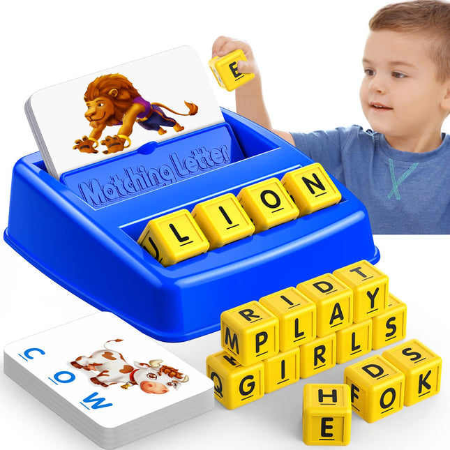 Learning Games for Kids Ages 3-8, Matching Letter Game for Kids Toys Ages 3-8 Educational Toys for 3-8 Year Olds Boys Gi