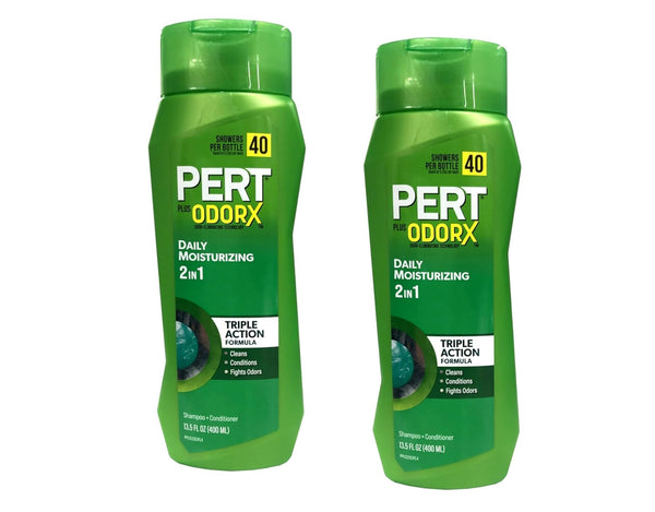 Pert plus 2-In-1 Shampoo plus Conditioner, Normal Hair 13.50 Oz (Pack of 2)