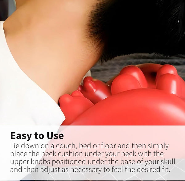 Acupressure Neck Pain Relief Pillow | Cervical Traction Device & Neck Pain Pillow for Muscle Tension & Relaxation | Helps Relieve Neck & Shoulder