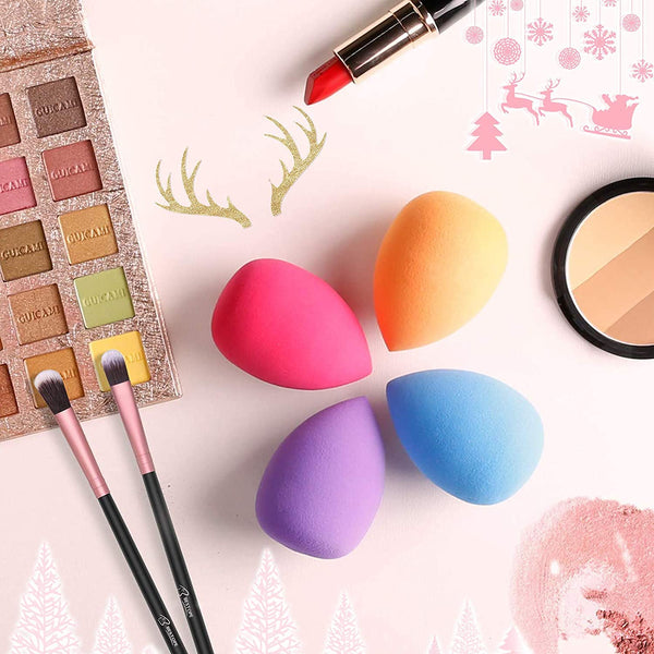 BESTOPE PRO 16Pcs Makeup Brushes Set, 4Pcs Beauty Blender Sponge Set and 1 Brush Cleaner, Premium Synthetic Foundation Brushes Blending Face
