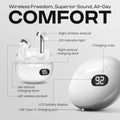 Truebuds Bliss Wireless Earbuds with Bluetooth 5.0, 6Mm Dynamic Drivers, 10M Wireless Range, 4-Hour Earbud Playtime, 400Mah USB-C Charging Case,