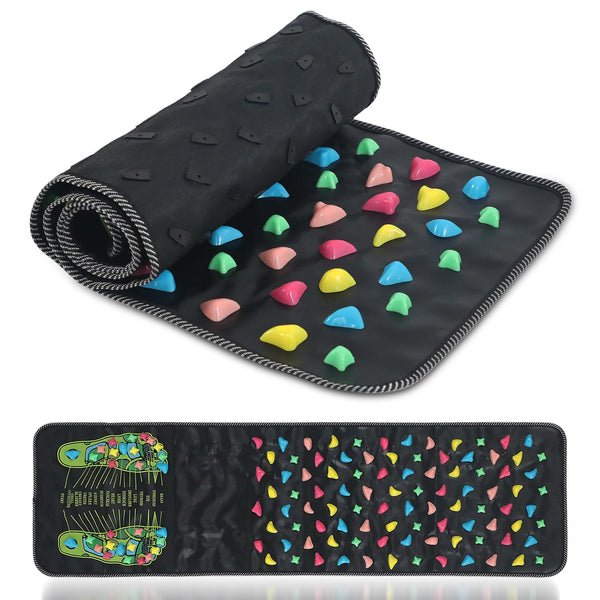 AQQHSAIN Foot Massage Mat Foot Acupressure Mat Acupressure Foot Pad for Relax Body Reflexology Walk Stone Foot Massage Mat for Long Sitting
