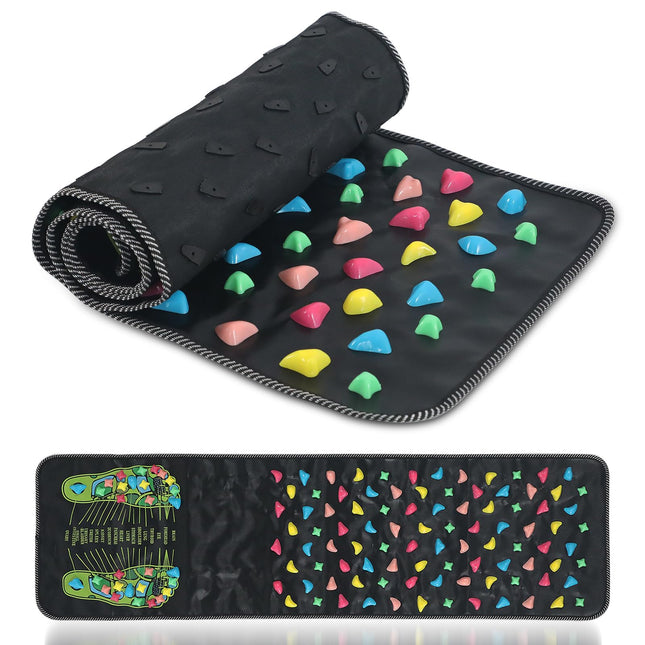 AQQHSAIN Foot Massage Mat Foot Acupressure Mat Acupressure Foot Pad for Relax Body Reflexology Walk Stone Foot Massage M