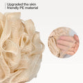 Fishent Bath Loofah Sponge, 3 Pack Loofahs Exfoliating Body Scrubber, 60G Soft Mesh Pouf Shower Puffs, Loofa for Women and Men