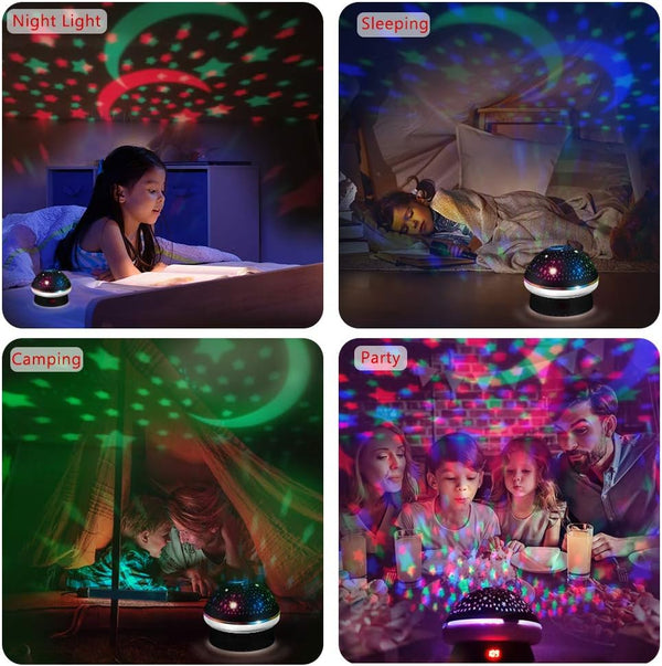 MINGKIDS Timer Star Light Projector with Remote Control,Rotation and 16 Colors Projection Lamp and Sleep Light,Christmas Easter Birthday Gifts for