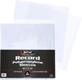 BCW 33 RPM Record Sleeves - 100 Ct | Polypropylene Vinyl Record Outer Sleeves | 2 Mil Thickness | Vinyl Record Album Protectors