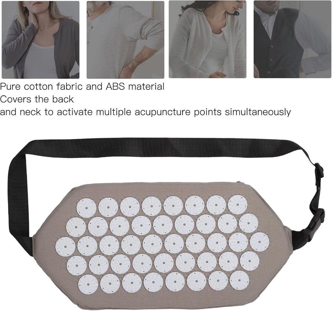 Acupressure Set, Acupressure Massage Belts Wrap Acupuncture Massage Belt Stress Reduce Pain Reduce Waist Acupuncture Mat for Home Outdoor Adults Women Man Back Pain Strap