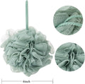 Bath Sponges, Shower Loofah for Body Exfoliation(3 Pcs, Green&Linen&Pink)