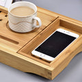 Luxury Bathtub Caddy Trayï¼Bamboo Bathtub Tray Caddy - Wood Bath Tray Expandableï¼Can Be Placed Book and Integrated Tablet Smartphone and Wine