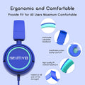 Kids Headphones, V1 Wired Stereo Foldable Tangle-Free 3.5mm Adjustable On-Ear Headphones for Kids for