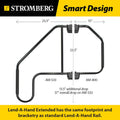 Stromberg Carlson AM-533 Lend-A-Hand Extended Assist Rail - RV Handrail, RV Handle Grab Bar by Door, Camper Hand Rail, RV Step Handrail, Trailer
