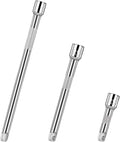 Molain 3Pcs 1/4Inch Socket Extension Set, Drive Extension Bar Set Includes 2''/50Mm, 4''/100Mm, and 6''/150Mm Inch Extensions Chrome Vanadium