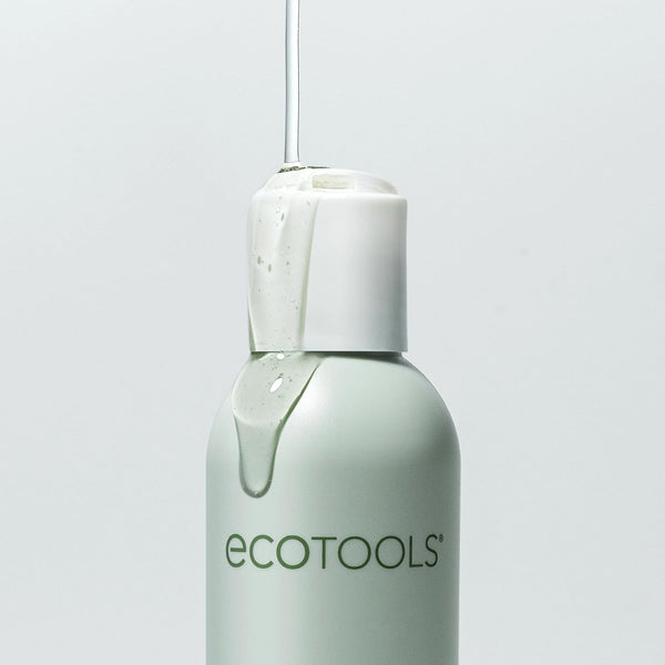 Ecotools Makeup Brush + Sponge Shampoo, Remove Makeup & Impurities from Tools, Sponges, & Puffs, Fragrance-Free Brush Cleanser, No Harsh