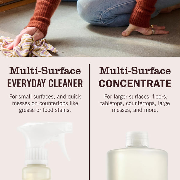 MRS. MEYER'S CLEAN DAY Multi-Surface Cleaner Concentrate, Use to Clean Floors, Tile, Counters, Peony, 32 Fl. Oz - Pack of 2