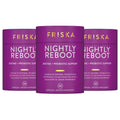 FRISKA Nightly Reboot Enzyme and Probiotics Supplement, Promotes Better Digestion and Sleep, Supports Gut Health for Men and Women, Melatonin,