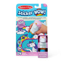 Melissa & Doug Sticker WOW!â¢ 24-Page Activity Pad and Sticker Stamper, 300 Stickers, Arts and Crafts Fidget Toy Collectible Character â Unicorn -