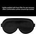 Alaska Bear Sleep Mask Silk Cover Eye Contour Built-In No Pressure for Sleeping, Upgrade over Conventional Flat Satin Eye Masks, Machine Washable