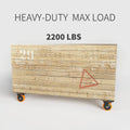 4 Inch Caster Wheels, Casters Set of 4, Heavy Duty Casters with Brake 2200 Lbs, Locking Industrial Swivel Top Plate Casters Wheels for Furniture