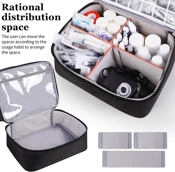 Tattoo Carrying Case Tattoo Supplies Organizer Tattoo Kit Box Case Tattoo Equipment Storage Bag Tattoo Travel Tattoo Storage Organizer for Tattoo