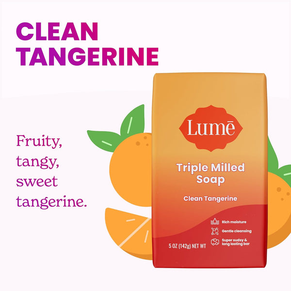 Lume Whole Body Deodorant and Soap - 2.6 Ounce Smooth Solid Stick with 72 Hour Odor Control and 5 Ounce Triple Milled Soap - Aluminum Free, Baking