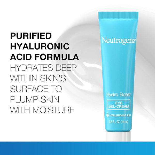 Neutrogena Hydro Boost under Eye Cream, with Purified Hyaluronic Acid, Keeps under Eye Area Looking Smooth & Hydrated, Fragrance Free and