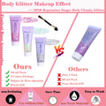 Body Glitter Face Glitter Gel: Singer Concerts Disco Festival Rave Accessories Face Glitter Makeup 150Ml Chunky Sequins Mermaid Face Body Hair