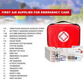 Travel-First Aid-Kit Car-Home 300PCS Survival-Kit Outdoor-Adventure - Small Portable Red Emergency Essential Sets Office Hiking Camping Business
