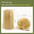 Natural Loofah Sponges Exfoliating Body Scrubber(6" Family 6Pack),Real Luffa Unveil Your Skin'S Natural Beauty