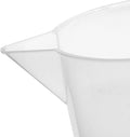 EISCO Plastic Pitcher, 1000Ml (1L) - Short Form, Euro Design - Molded Graduations - Chemical Resistant & Autoclavable Polypropylene - Measuring Jug