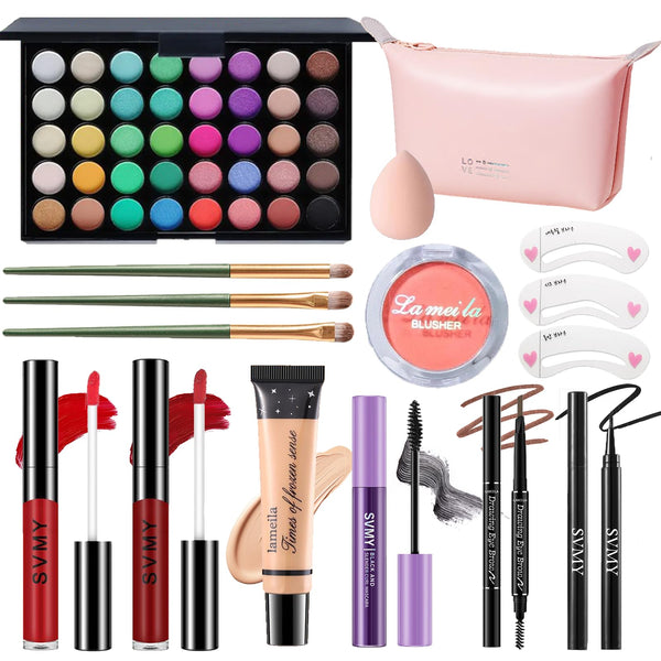 Makeup Set for Women, Makeup Full Kit for Beginners & Professionals, Travel Makeup Set for Teens & Adults, Makeup Gift Set for Girls, Eyeshadow