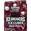 Ice Breakers Ice Cubes Black Cherry Sugar Free Chewing Gum Bottles, 3.24 Oz (6 Count, 40 Pieces)