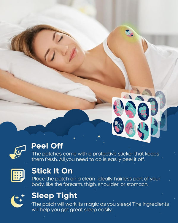 Sleep Patches, 30 Pack Upgraded Deep Sleep Patches for Adults, All Natural Deep Patch, Quick Acting Ingredients, for Men and Women, Easy to Use