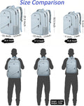 MATEIN Laptop Backpack Women, 17 Inch Big Work Bags with USB Charging Port for Nurses, Water Resistant Travel Backpack TSA Approved, Stylish