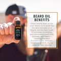 Live Bearded Beard Oil, 1 Fl Oz - Premium All-Natural Jojoba - Made in the USA - Hair and Skin Care for Men with Dry, Flaky Patches | Legend Scent