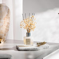 Airkeep Reed Diffuser Set,3.38 Fl Oz (100 Ml) - Clean Linen Oil Diffusers with 8 Reed Sticks,Home Fragrance Reed Diffuser for Bathroom Shelf Decor