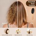 BLACK EGG Boar Bristle Hair Brush for Women Men Kid, Soft Natural Bristles Brush for Thin and Fine Hair, Restore Shine and Texture, Set Includes