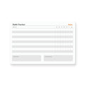 Notsu Weekly Habit Tracker Notepad | Goals Planner Pad and Self Care to Do List | 50 Tear off Pages, 8.5â X 5.5â