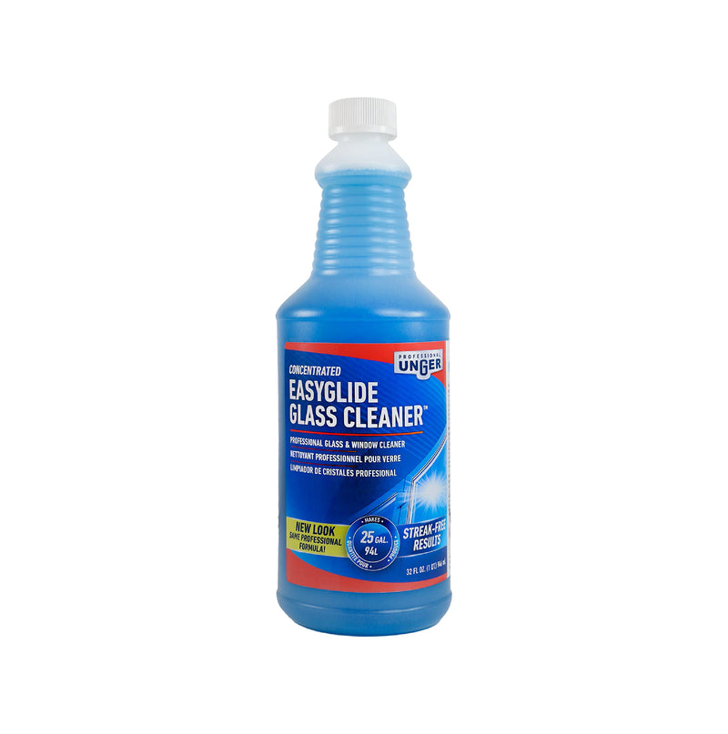 Unger Professional Streak-Free Easyglide Glass Cleaner Concentrate, 32 Oz â Ammonia-Free, Makes 25 Gallons of Solution , Safe for Tinted Windows,