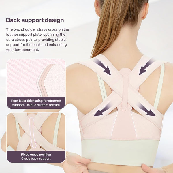 Back Brace Posture Corrector for Women, Upper Back Support Straps Straightener, Hunchback Improve Posture Correct-Shoulder, Upper Back Pain Relief