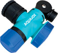 Aqua Joe SJI-MFGA1 Multi-Function Outdoor Water-Tap Connector, 180-Degree Pivoting Hose Connector with 360-Degree Rotating Tap Connector