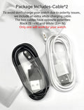 Sinoacc Smart Watch Charger for Skg Letsfit Cubitt Yamay Willful Fitpolo Tozo Wyze Umidigi Blackview 3.3Ft USB Magnetic Charging Cable Cord for