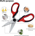Left Handed Kitchen Scissors and Left Handed Peeler, All Purpose Lefty Stainless Steel Scissors and Peeler for Adults, Great for Kitchen, Home (2