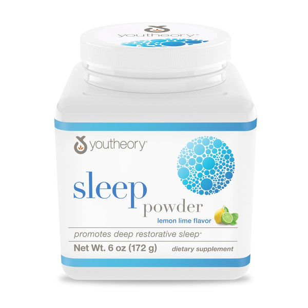 Youtheory Sleep Nighttime Powder - Sleep Support Supplement for Calm & Relaxation* - Contains Melatonin, Magnesium, L-Theanine & L-Glycine -