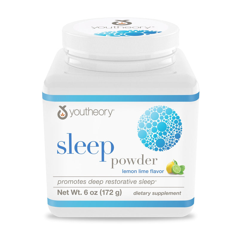 Youtheory Sleep Nighttime Powder - Sleep Support Supplement for Calm & Relaxation* - Contains Melatonin, Magnesium, L-Theanine & L-Glycine -