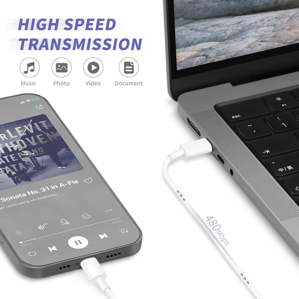 Iphone Charger Fast Charging,[Apple Mfi Certified] 2Pack 20W Type C Fast Charger Block with 6FT USB C to Lightning Cable Compatible for Iphone